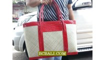 Natural Pandanus Handmade Bags Shopping